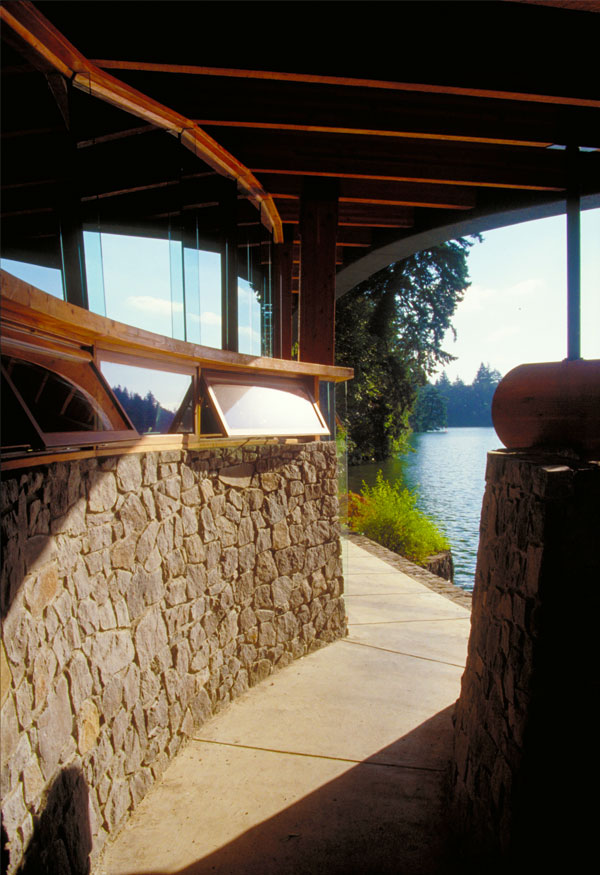 Entry into the Gibson Boat House